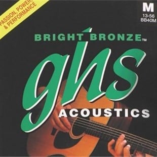 GHS BB40M Bright Bronze 14-60 Medium Akustik Gitar Teli