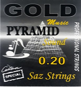 Gold Pyramid 0,20 Uzun Sap Profosyonel Bağlama Teli Takım