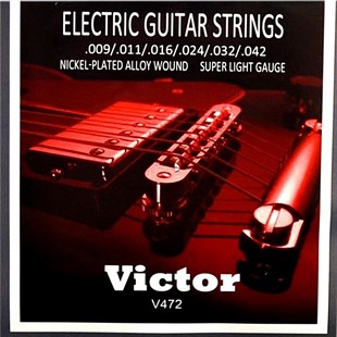 Victor v472 Elektro Gitar Teli (0,09)